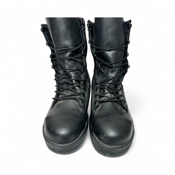 Wellco Navy Style Safety Flight Deck Military Vibram Sole Combat Boots Shoes 9R - Picture 3 of 10